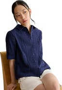 HOBBS LONDON Cristie Short Sleeve Loose Fit Shirt