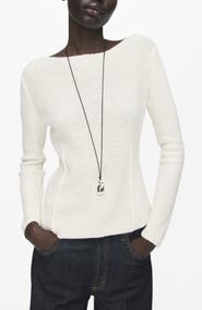MANGO Sweater with Seam Details