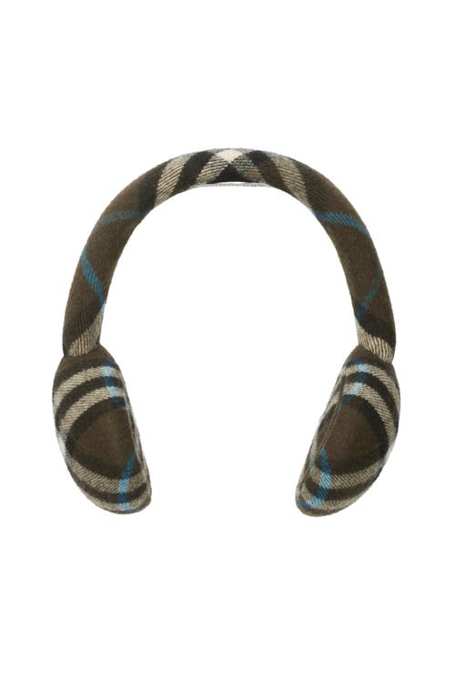 BURBERRY BURBERRY CHECK WOOL EARMUFFS