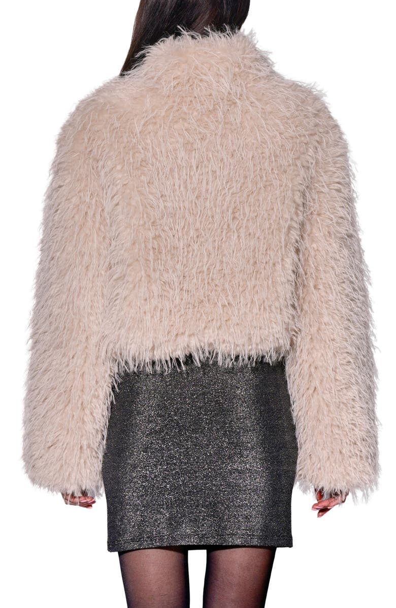Walter Baker Fiona Faux Fur Jacket, Alternate, color, Beige