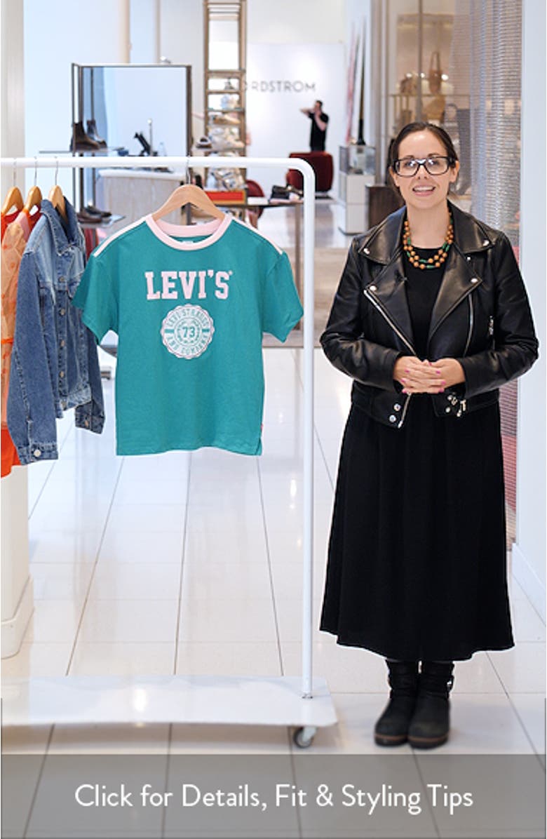 Kids' Sporty Oversize Logo Graphic T-Shirt, sales video thumbnail