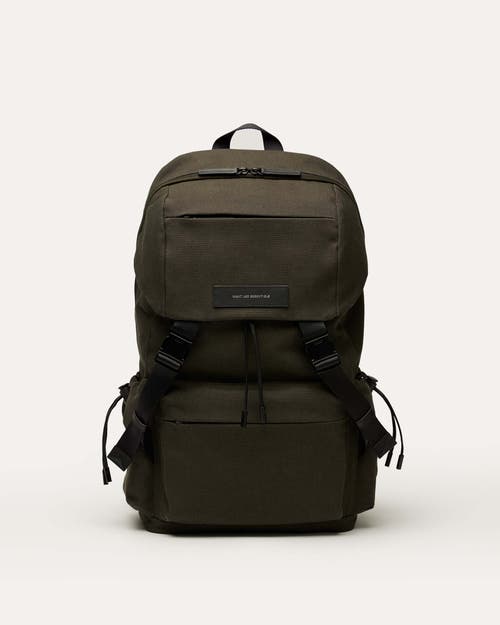 Want Les Essentiels De La Vie Want Les Essentiels Bishop Organic Cotton Canvas Backpack In Green