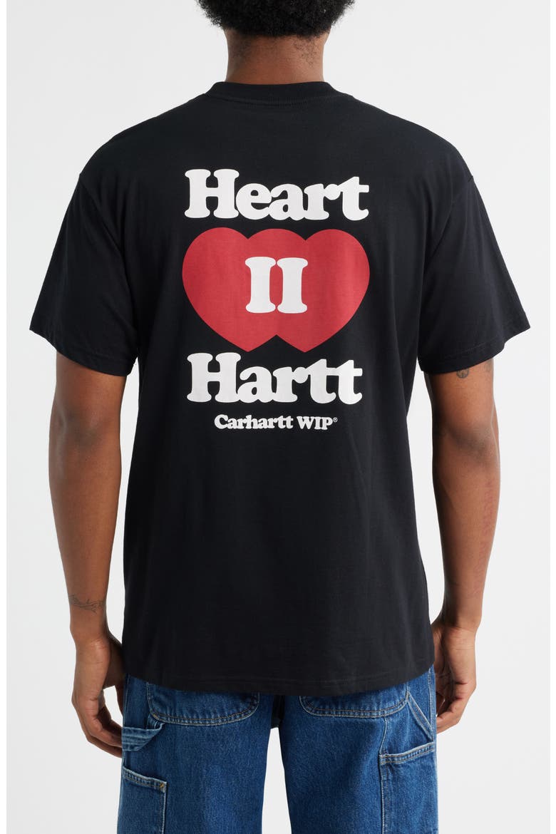 Heart II Hartt Organic Cotton Graphic T-Shirt, Alternate, color, BLACK