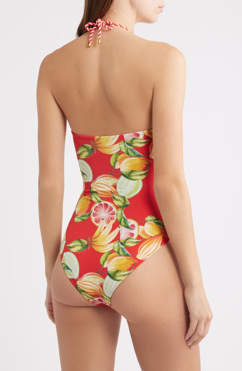 FARM Rio Fruit Print One-Piece Swimsuit, Alternate, color, Red