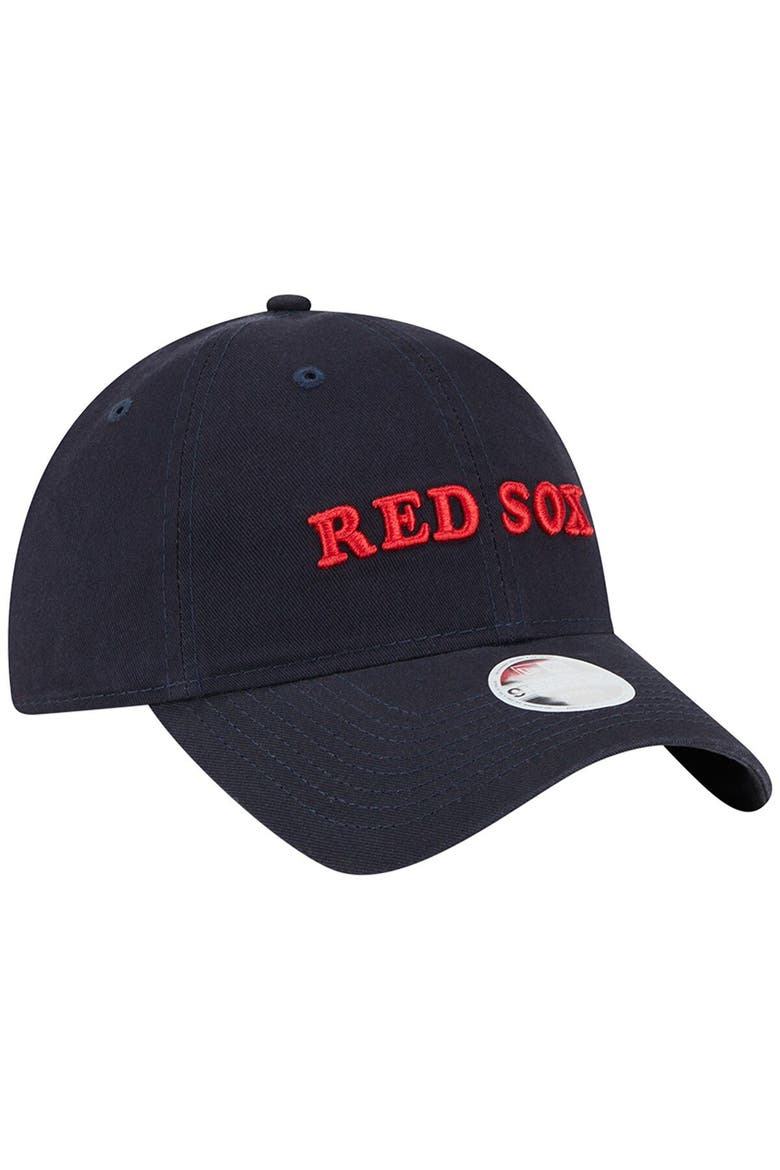 Women's New Era Navy Boston Red Sox Shoutout 9TWENTY Adjustable Hat, Alternate, color, Navy