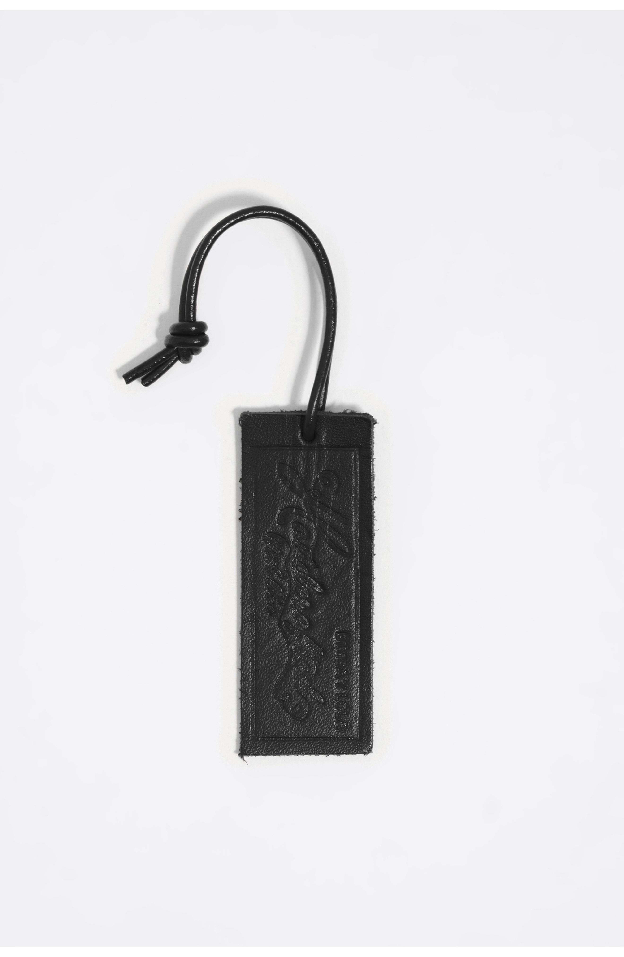 Leather Flat Shoulder Bag, Alternate, color, BLACK