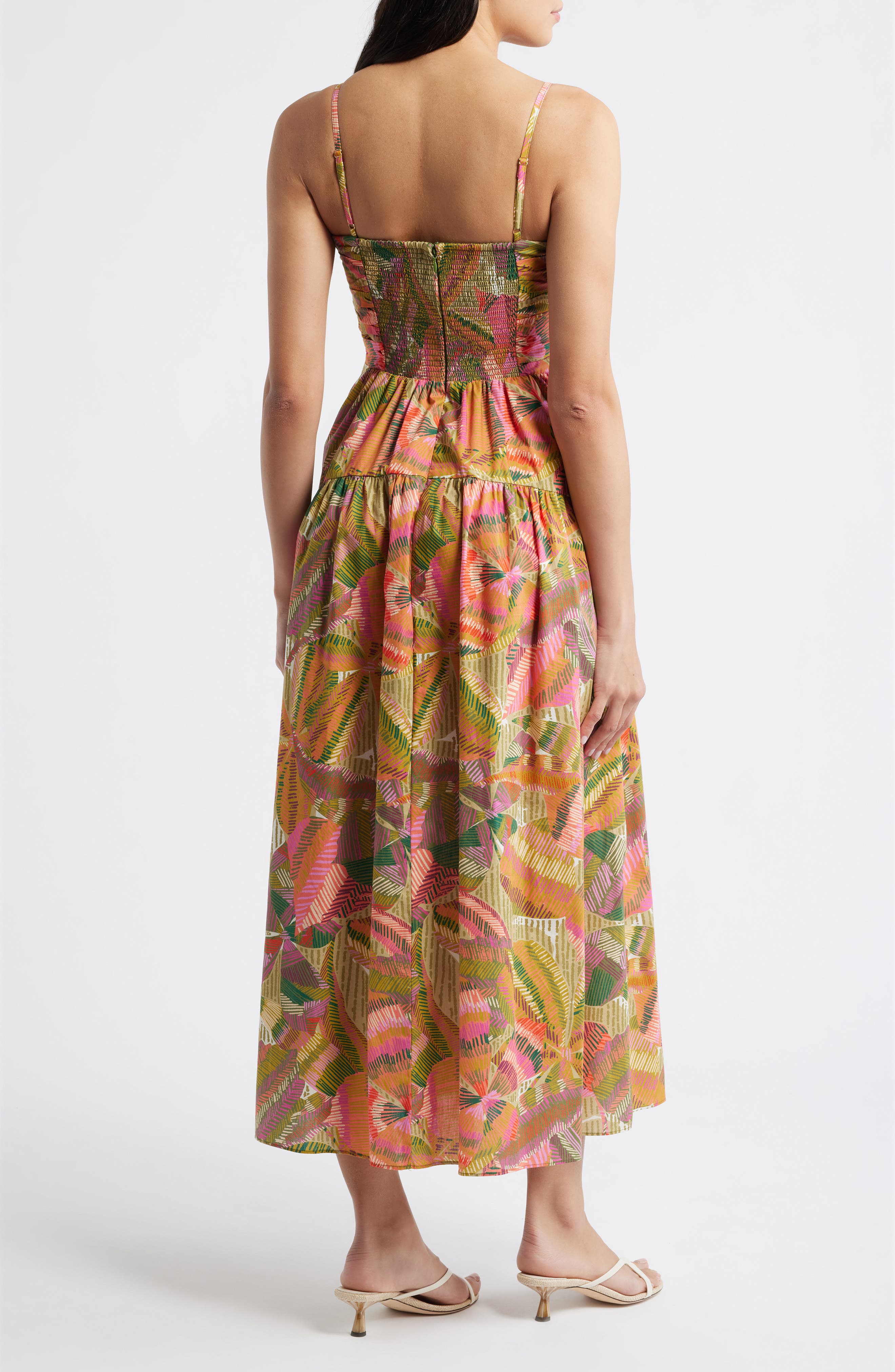 Pleated Cotton Poplin Maxi Sundress - image 2