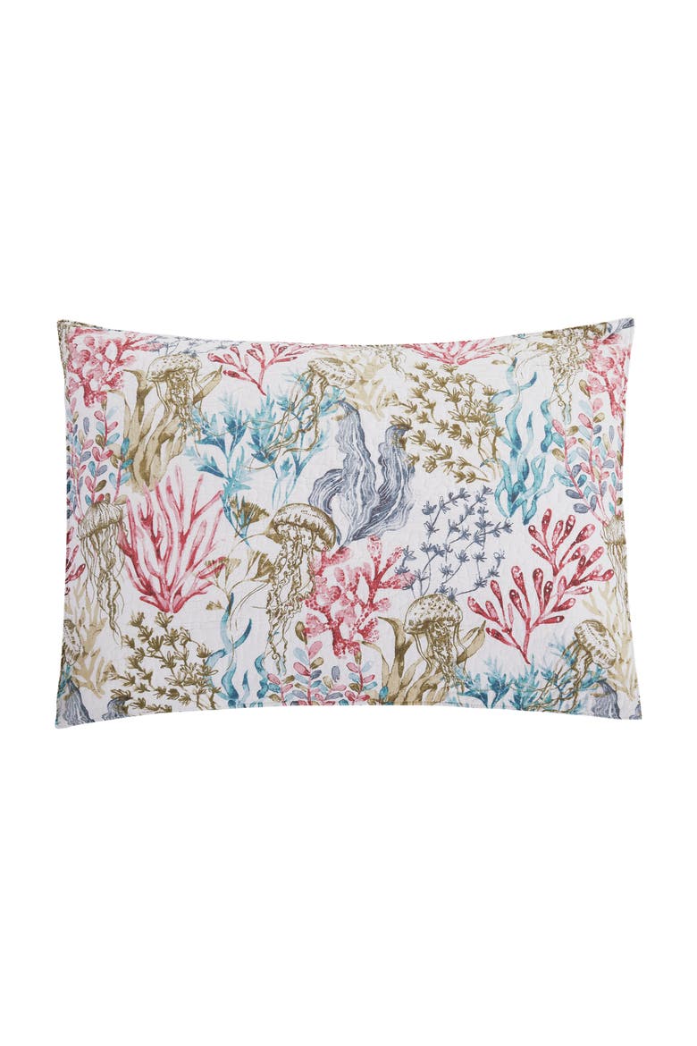 Delphina Reef Standard Sham, Main, color, Pink