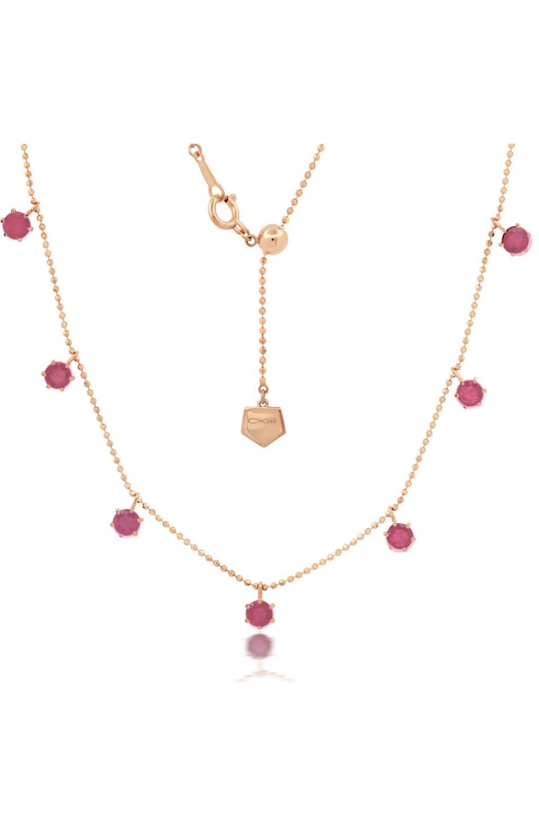 Graziela Pink Sapphire Floating Necklace, Main, color, Pink