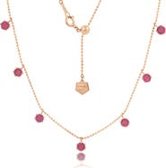 Graziela Pink Sapphire Floating Necklace