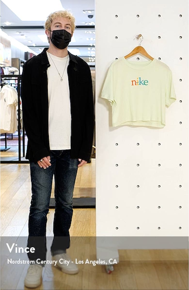 Sportswear Short Sleeve Embroidered Crop Cotton T-Shirt, sales video thumbnail