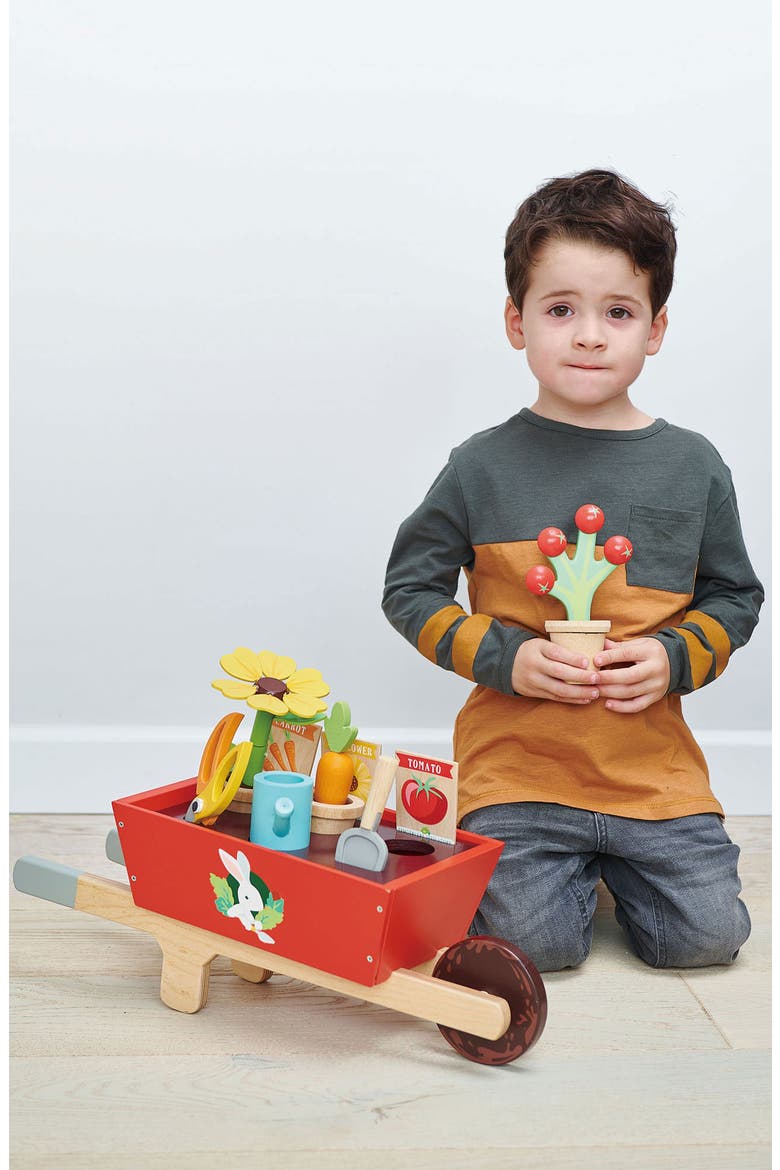Garden Wheelbarrow Playset, Alternate, color, RED