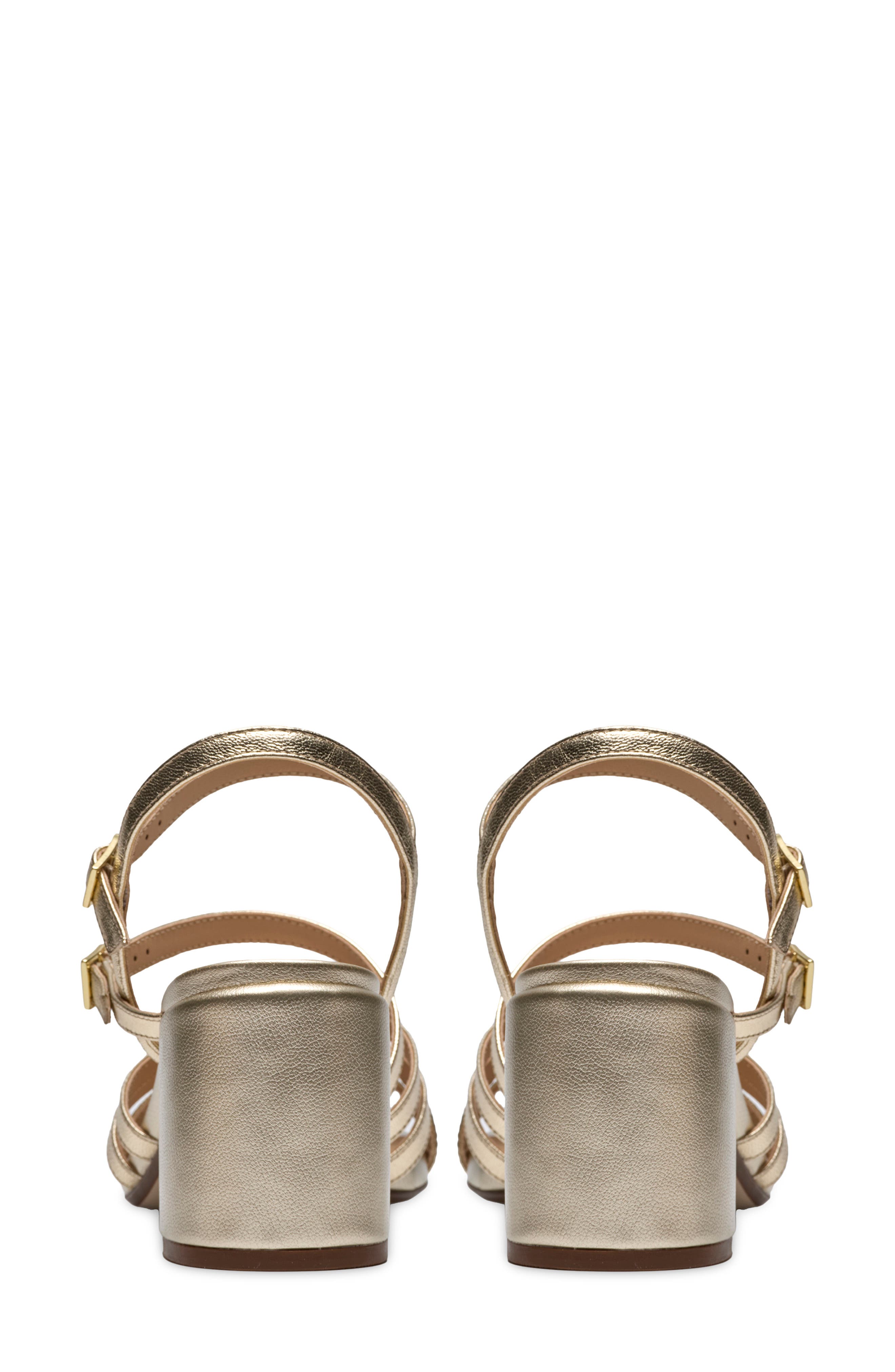 Ezoria Strappy Sandal, Alternate, color, GOLD LEATHER