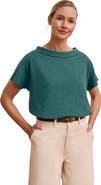 Celtic & Co. Sculpted Boat Neck Relaxed T-Shirt