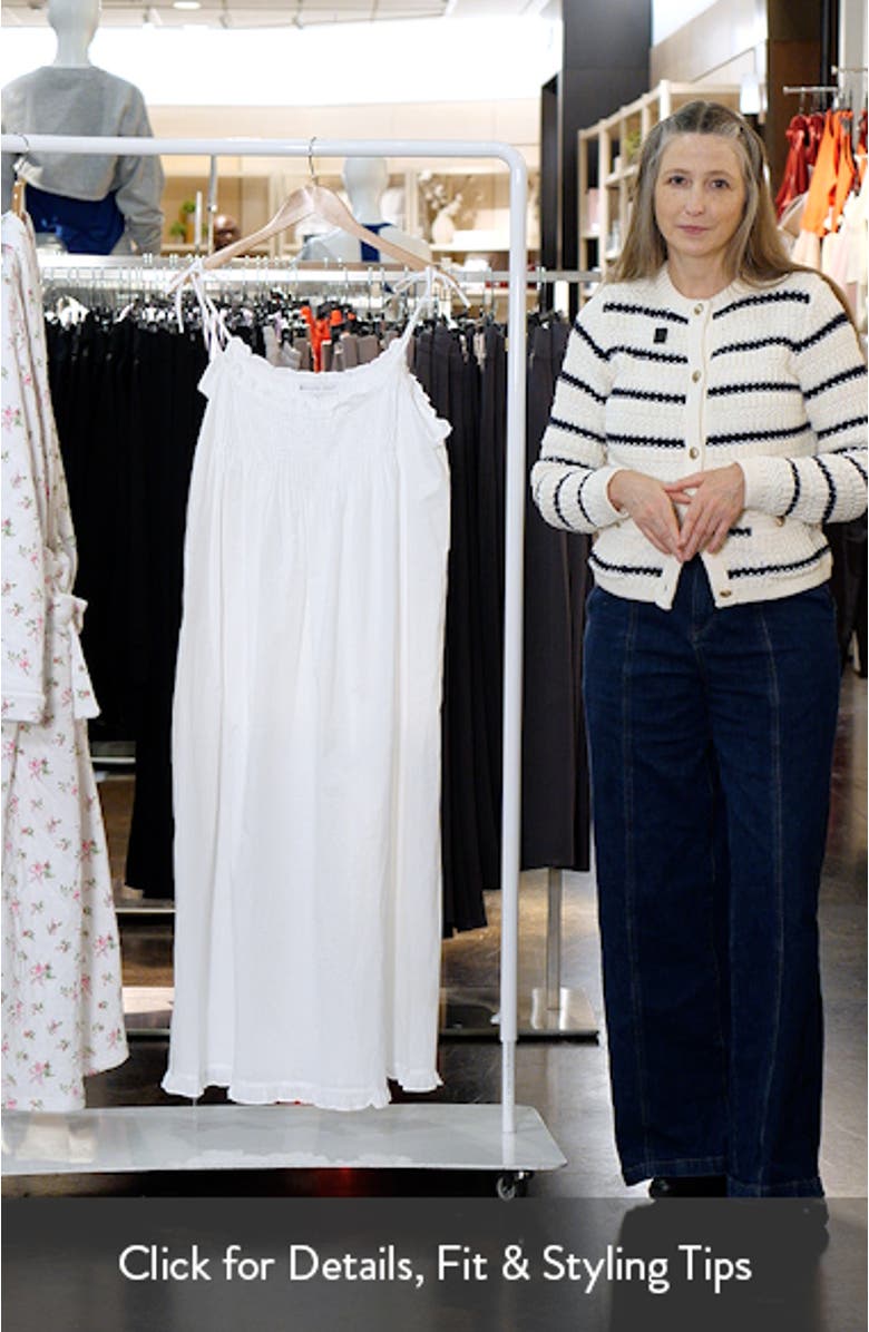 Sleeveless Ruffle Trim Ballet Nightgown, sales video thumbnail