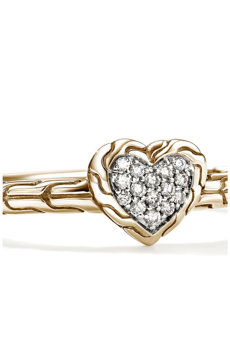 Essentials Heart Pavé Ring, Alternate, color, GOLD