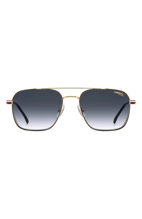 57mm Gradient Oversize Aviator Sunglasses