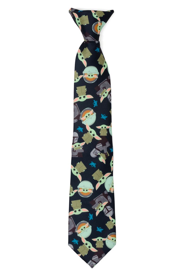 Kids' Star Wars™ The Mandalorian Clip-On Tie, Main, color, NAVY