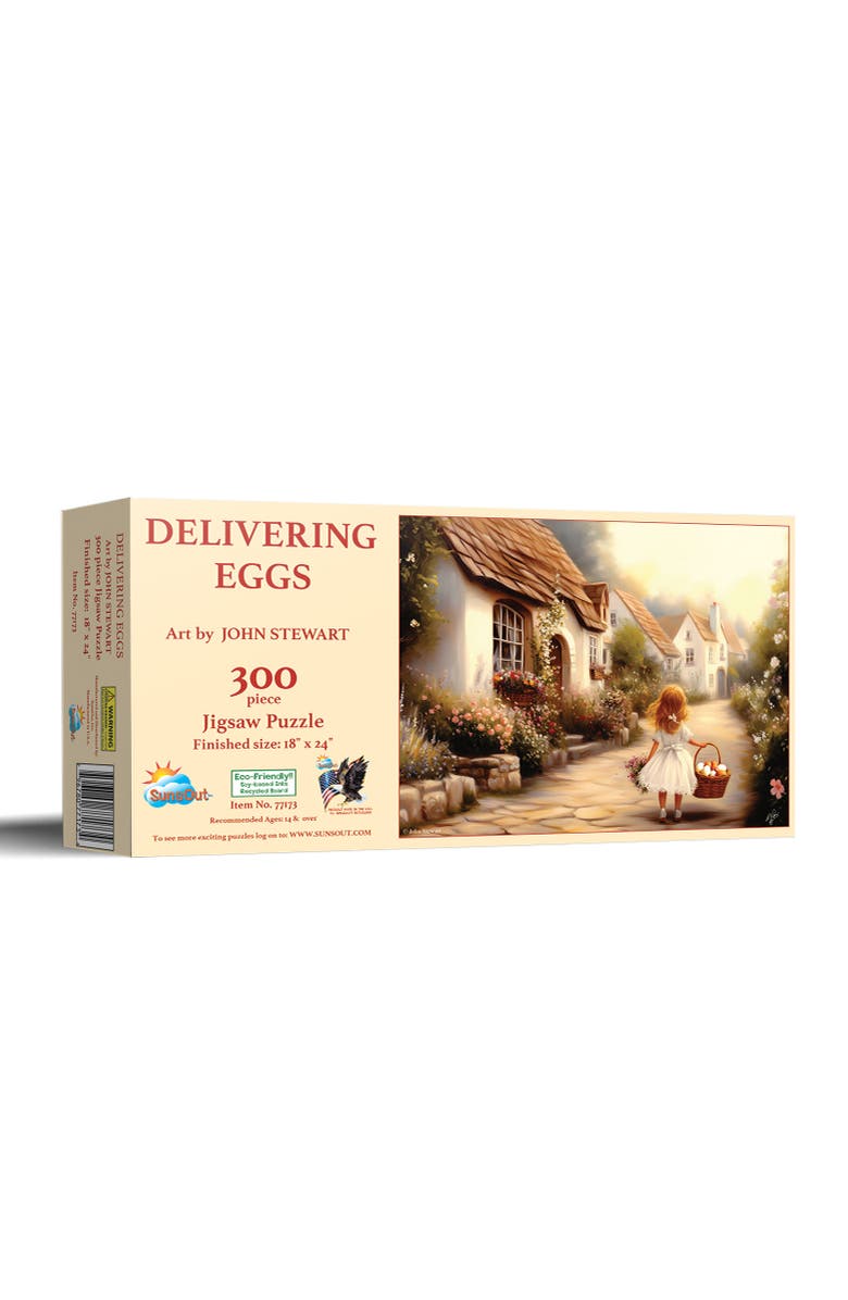 Sunsout Delivering Eggs 300 piece Jigsaw Puzzle for Adults, Main, color,