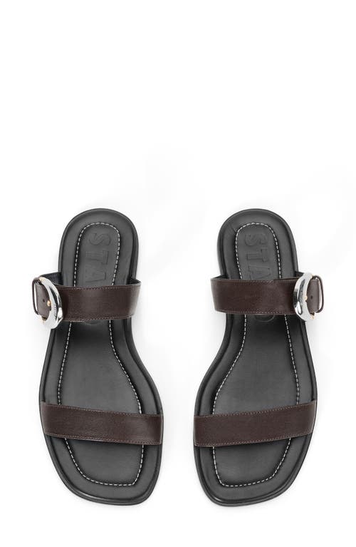 Staud Harlow Slide Sandal In Espresso
