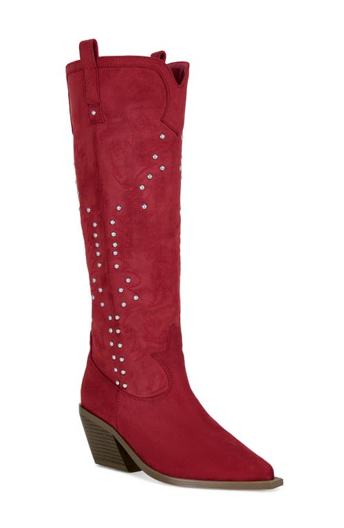 Azalea Wang Beckett Western Boot In Red