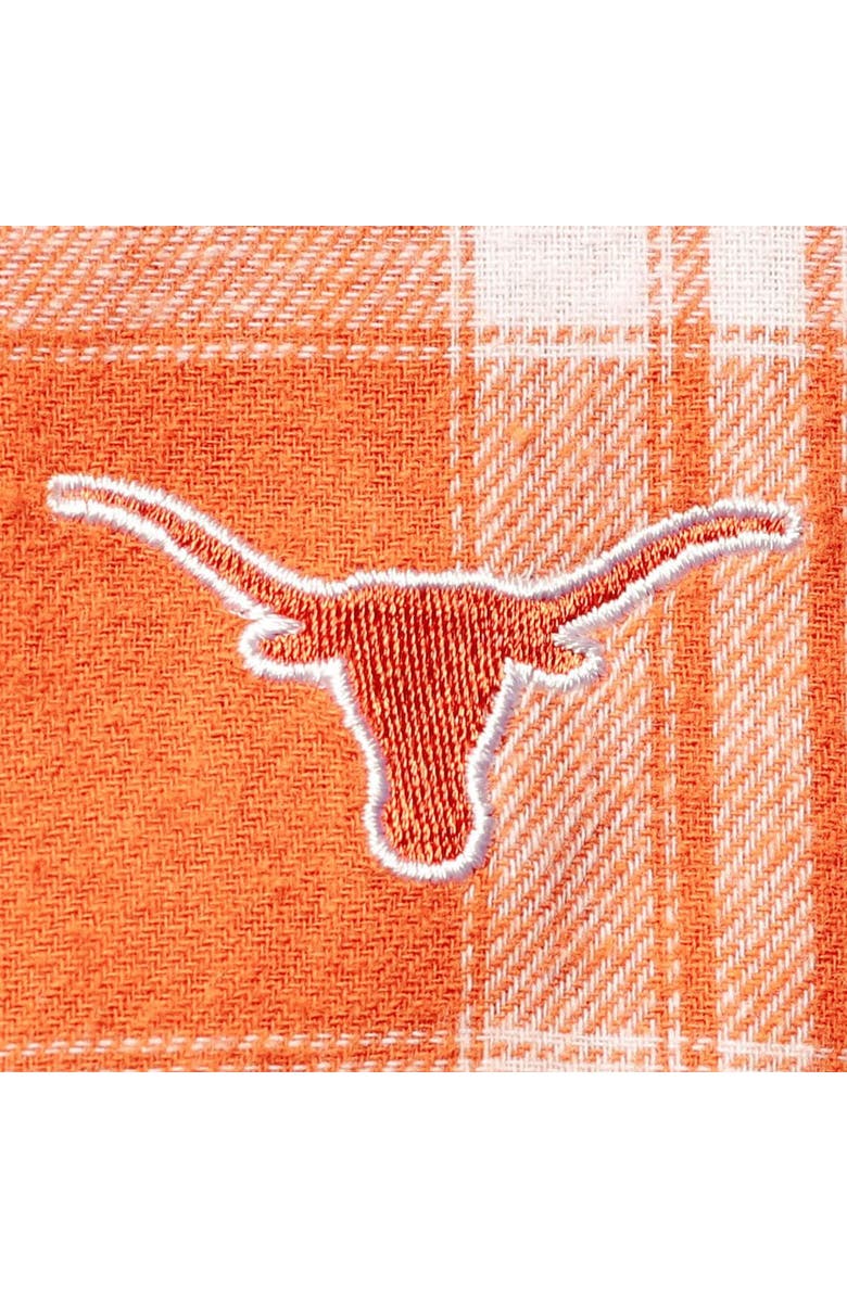 UG APPAREL Women's Texas Orange Texas Longhorns Plus Size Missy Boyfriend Plaid Flannel Button-Up Shirt, Alternate, color, 