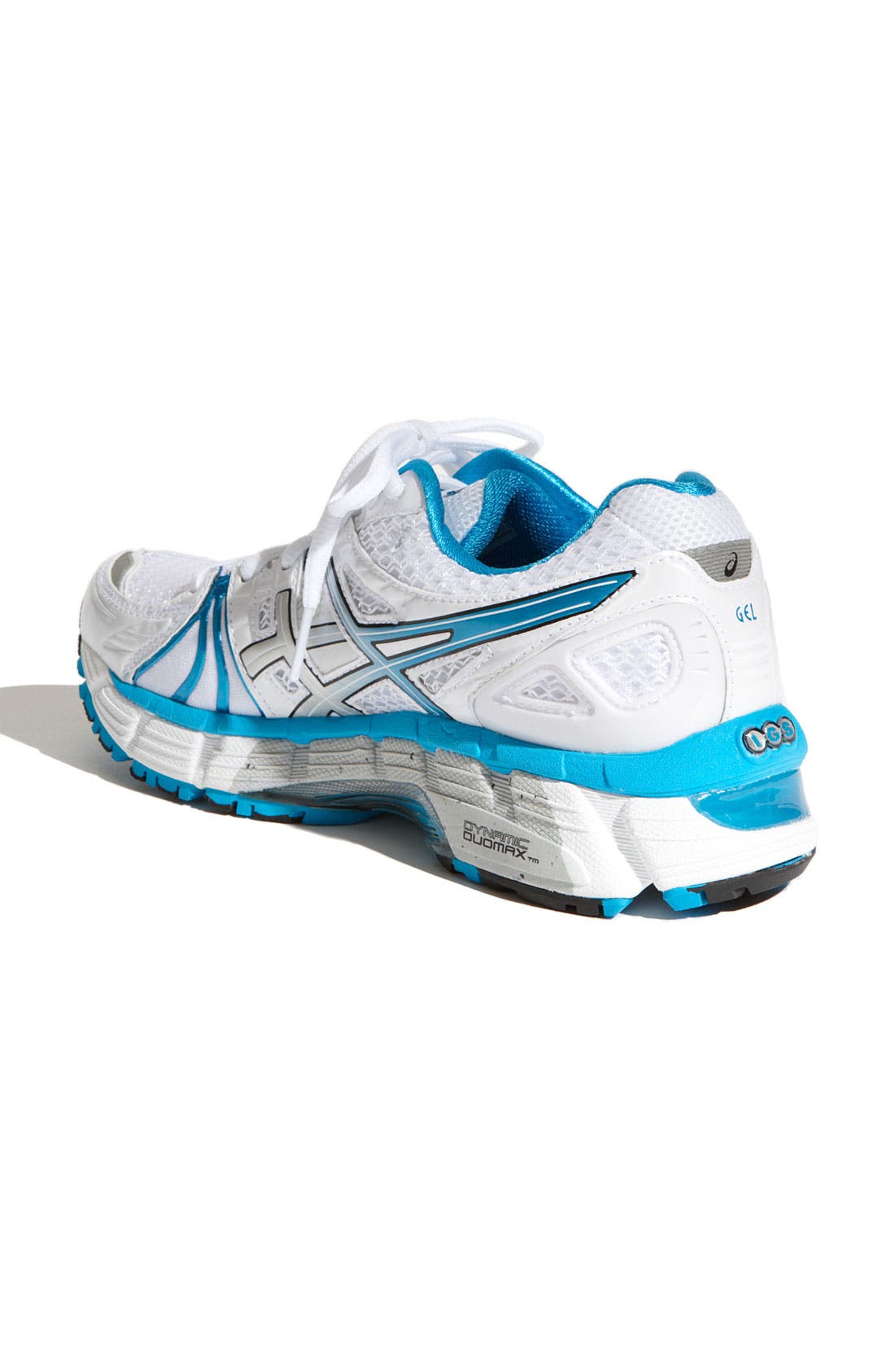 'GEL-Kayano 18' Running Shoe, Alternate, color, WHITE/ ISLAND BLUE