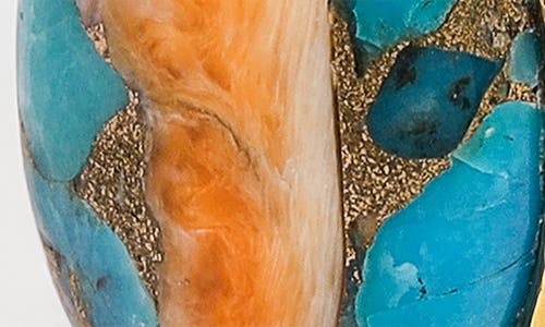 Ys Gems Oval Gemstone Ring In Orange