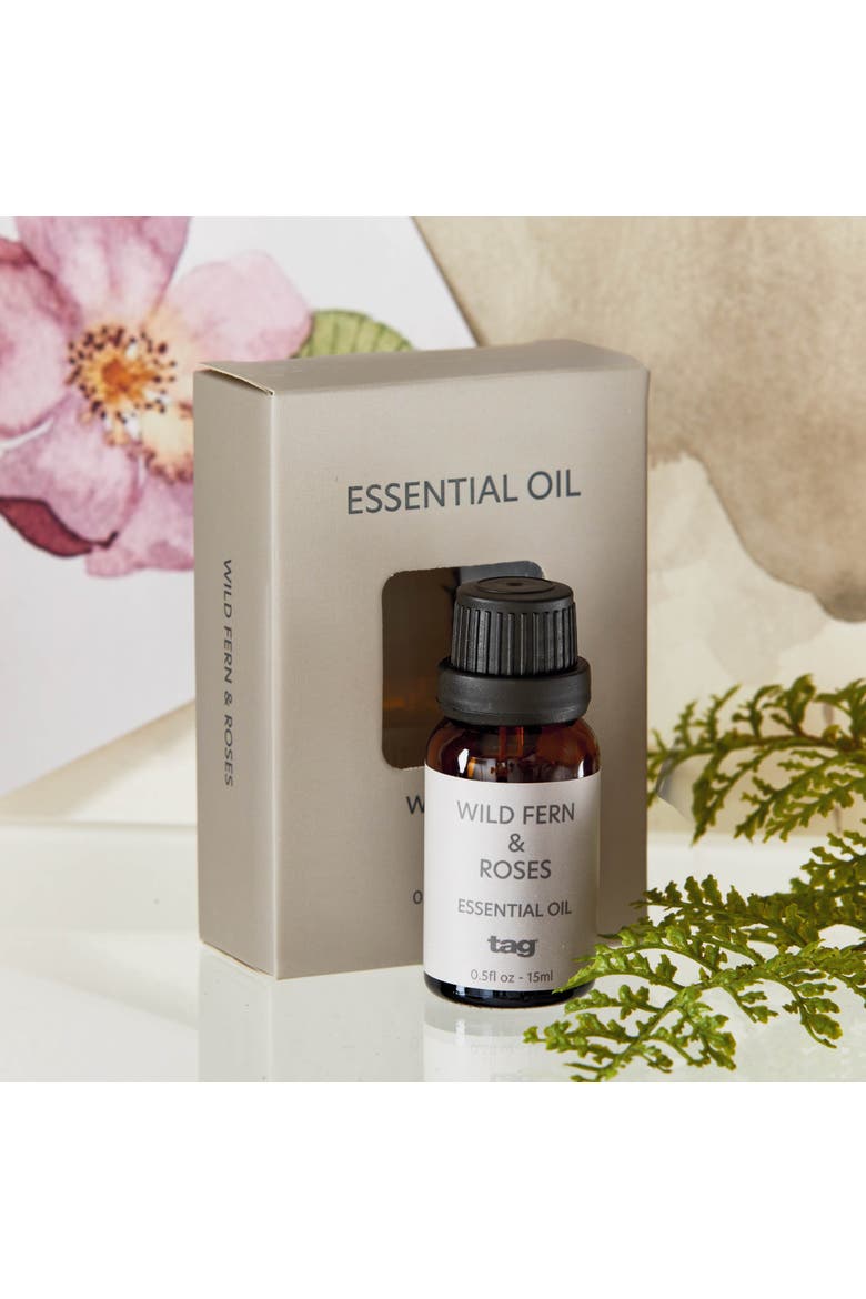 Wild Fern and Roses Essential Oil Home Fragrance Multicolor, Alternate, color, Brown
