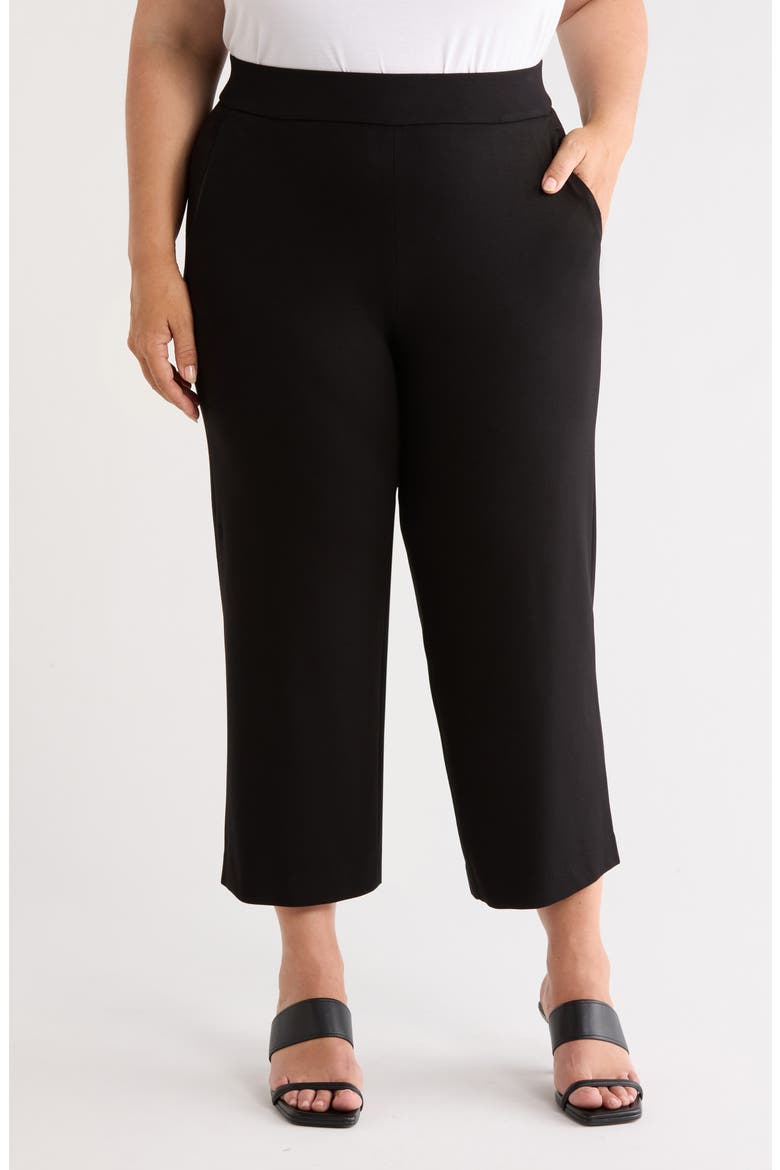 Wide Leg Crop Pants, Main, color, ANNE BLACK