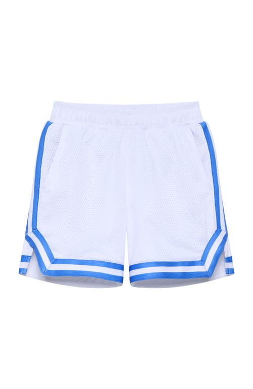 Courtside Kids Boys Retro Mesh Basketball Short In Blue
