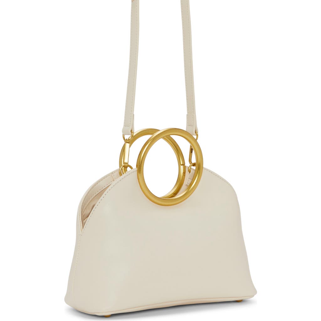 Vince Camuto Felix Top Carry Handle Faux Leather Handbag In Natural