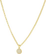 Dean Davidson Petit Pavé Knockout Disc Pendant Necklace
