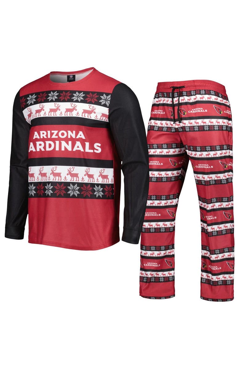 FOCO Men's FOCO Cardinal Arizona Cardinals Team Logo Ugly Pajama Set, Main, color, Cardinal