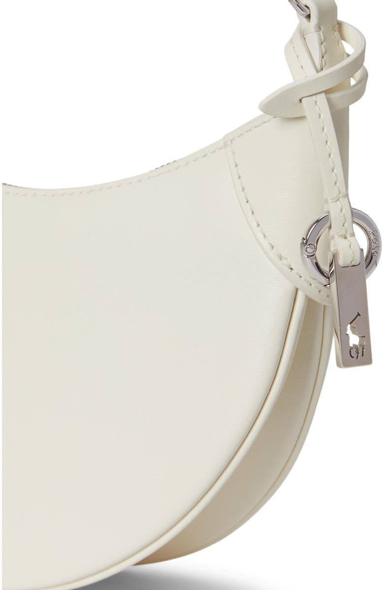 Polo Ralph Lauren Polo ID Sport Calf Leather Crossbody Bag, Alternate, color, Frosting