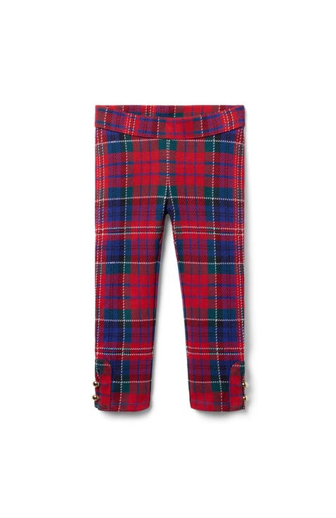Tartan Button Cuff Pant (Toddler)