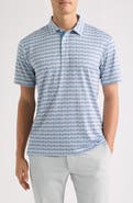 Swannies Sardine Print Performance Golf Polo