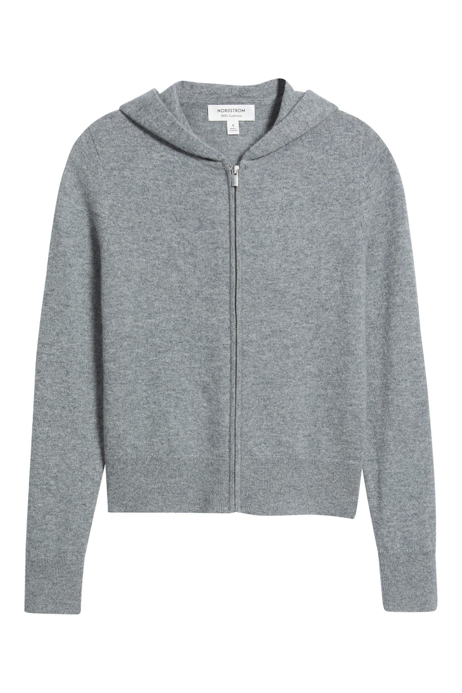Mart Zip Code Nordstrom Cashmere Zip Hoodie Sweater (Women) | Nordstrom