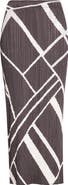 Pleats Please Issey Miyake Fold Line Pleated Midi Skirt