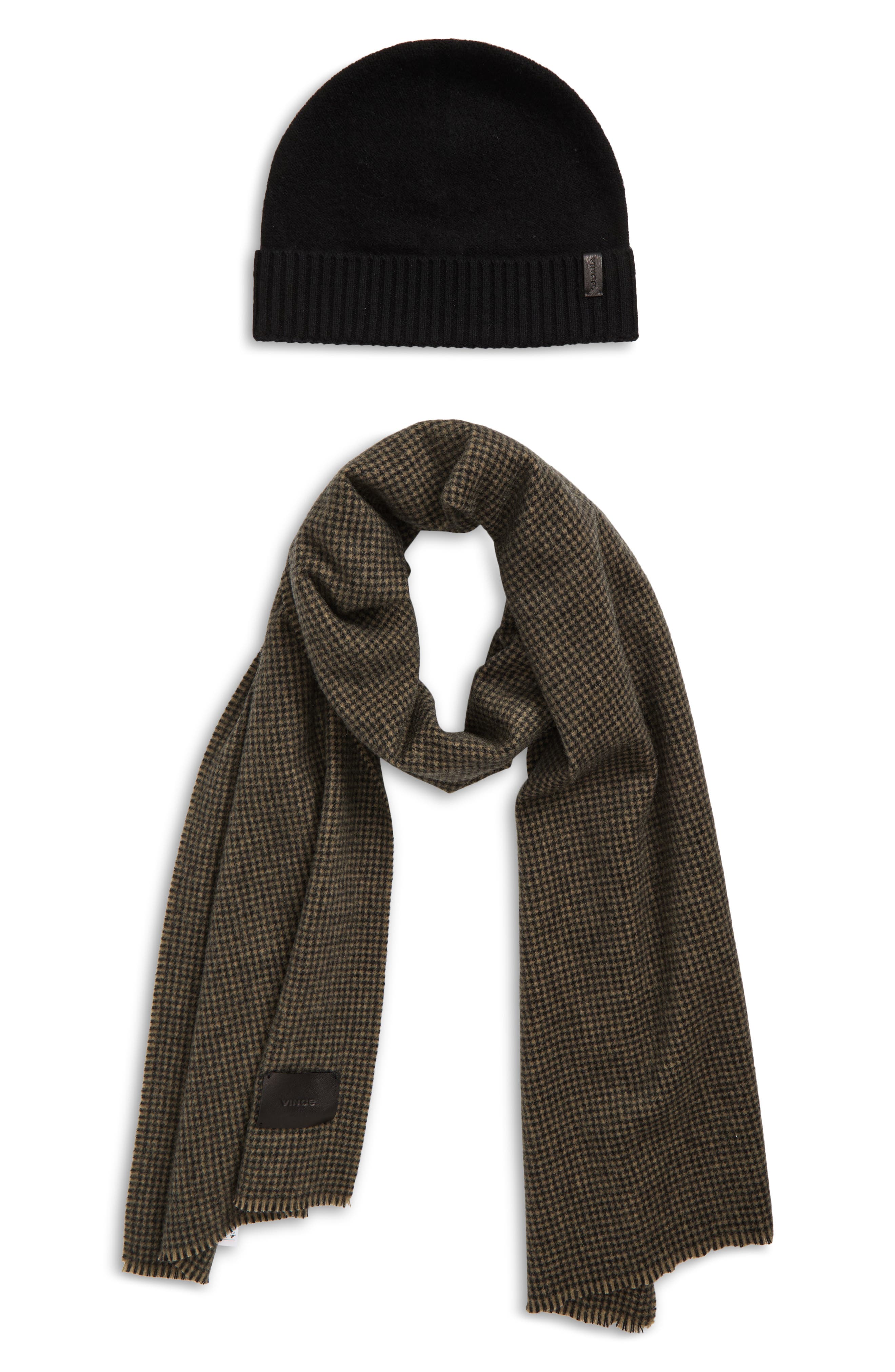 Merino Wool & Cashmere Beanie & Scarf Set