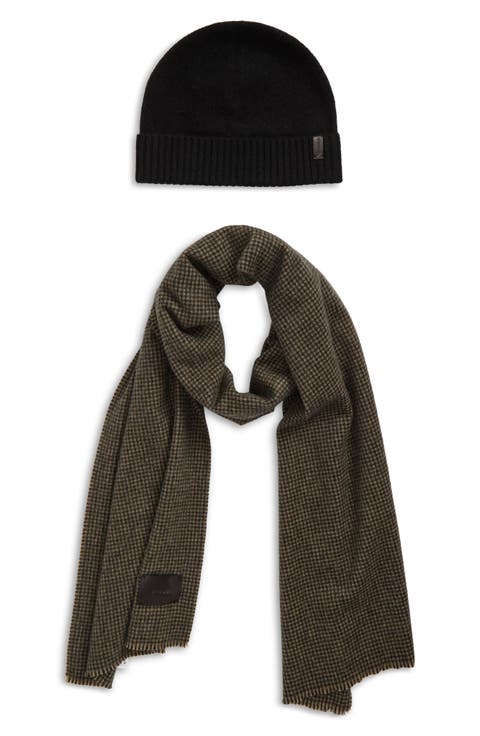 Merino Wool & Cashmere Beanie & Scarf Set