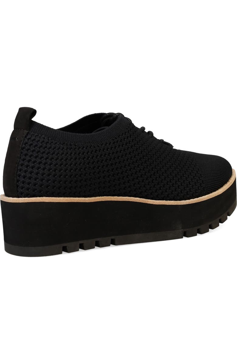Eileen Fisher Edna Knit Wedge Oxford, Alternate, color, Black