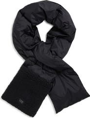 UGG® UGGfluff Packable Quilted Faux Shearling Trim Scarf