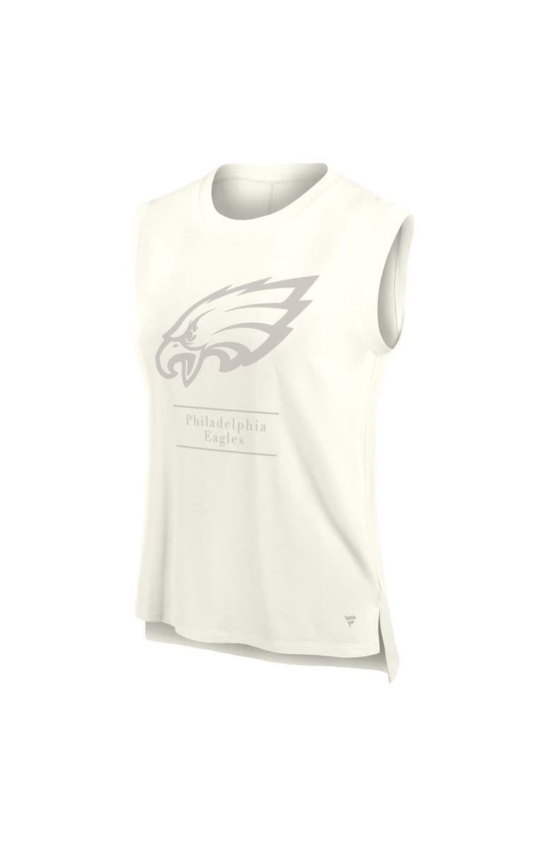 FANATICS Women's Fanatics Cream Philadelphia Eagles Studio Embrace Tank Top, Alternate, color, Cream