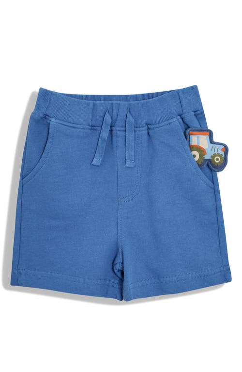Jojo Maman Bébé Jojo Maman Bebe Tractor Print Cotton T-shirt & Shorts Set (baby In Natural/blue