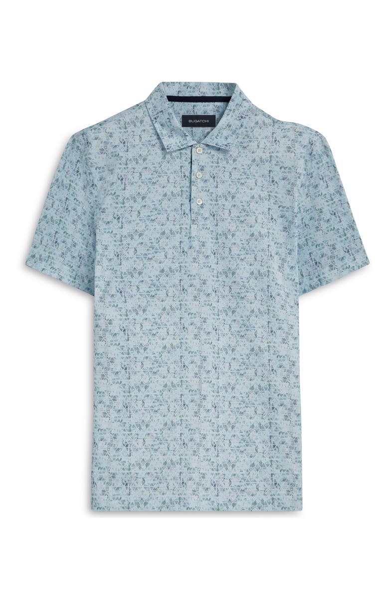 Bugatchi Victor OoohCotton<sup>®</sup> Microprint Polo, Alternate, color, Air-Blue