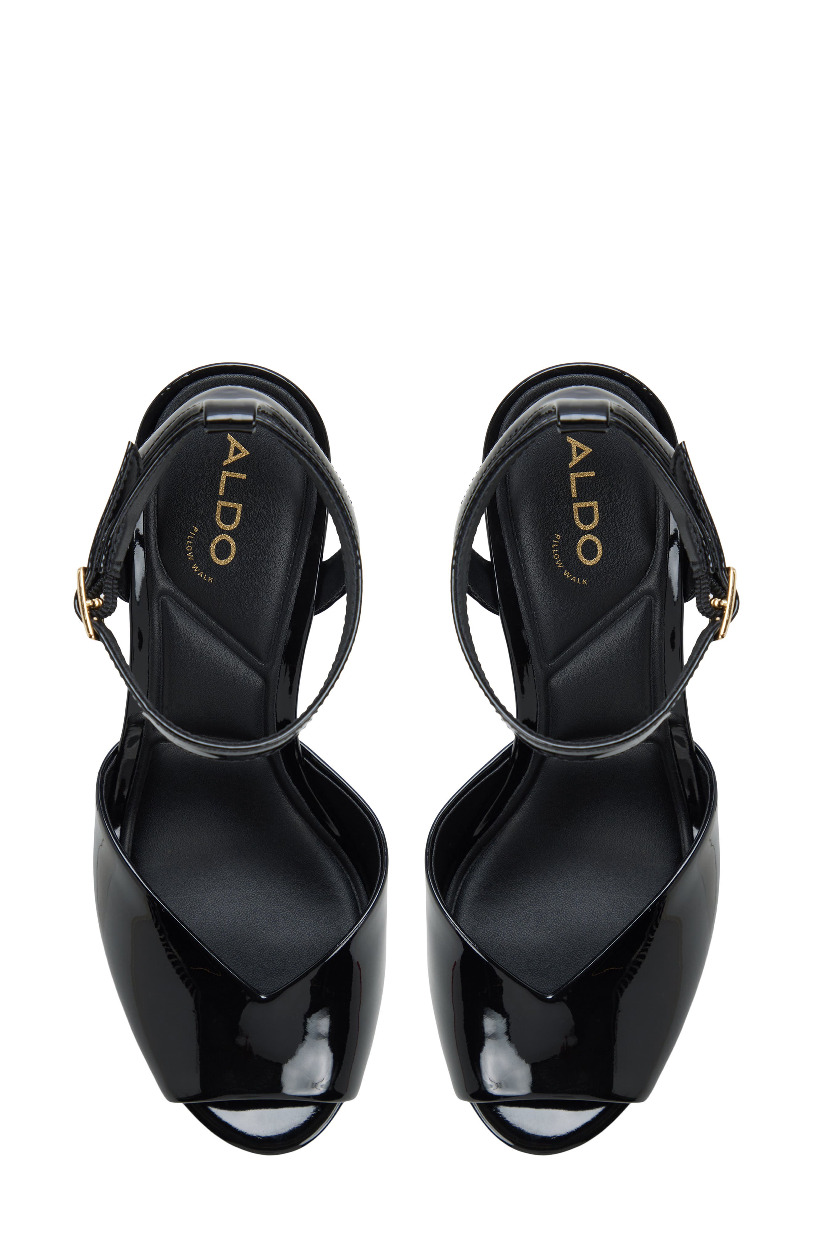 ALDO Monnae Ankle Strap Peep Toe Platform Sandal, Alternate, color, 