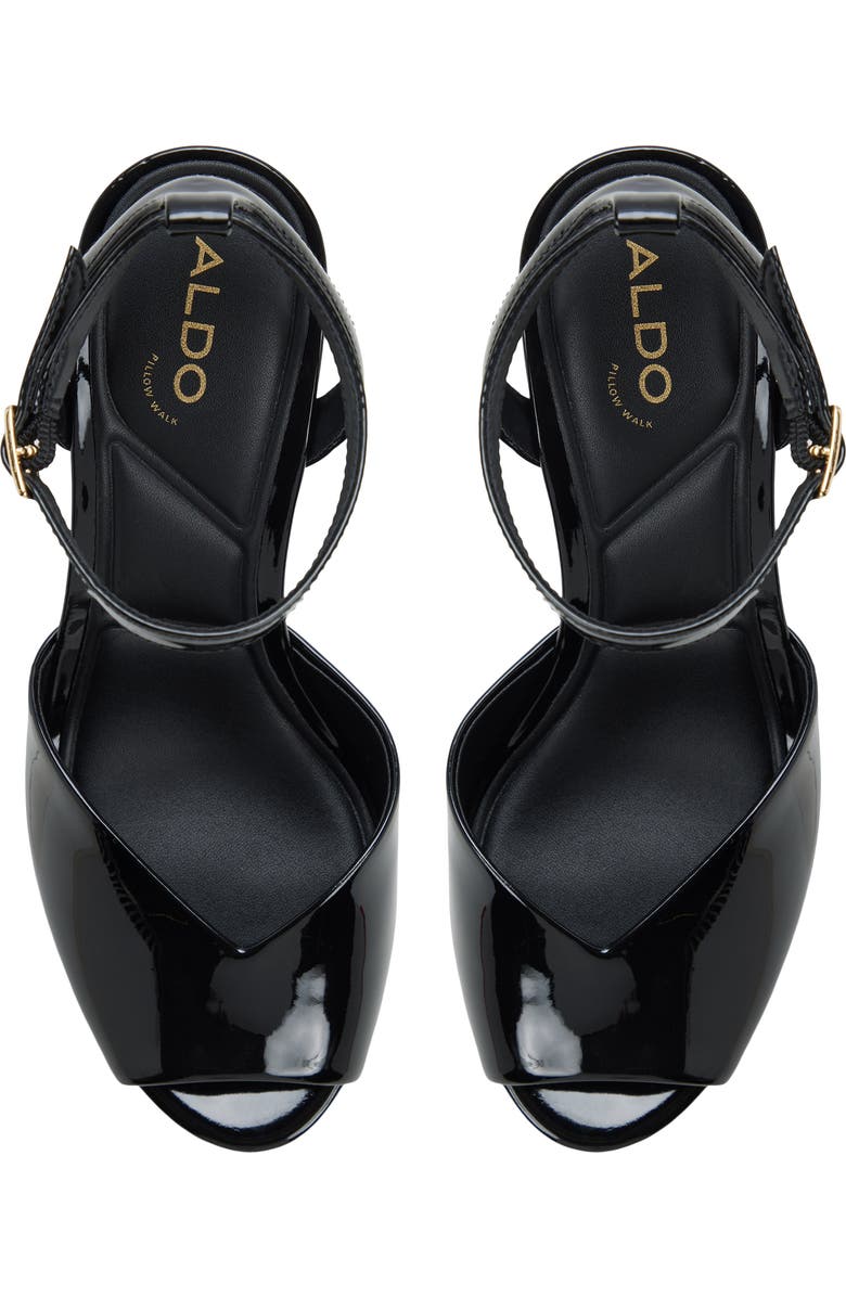 ALDO Monnae Ankle Strap Peep Toe Platform Sandal, Alternate, color,