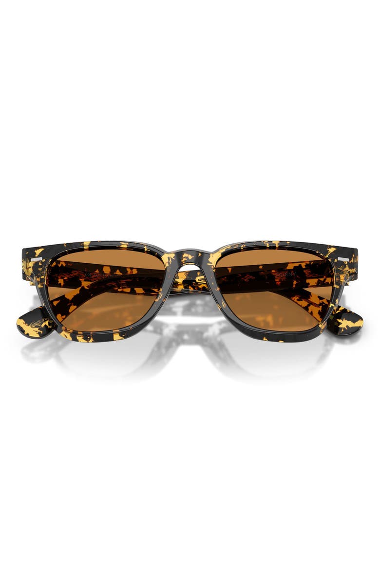 Oliver Peoples Rueny 51mm Pillow Sunglasses, Alternate, color, Tokyo Tortoise / Cognac