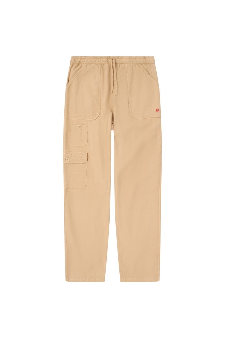 Traveller's Linen Pants Mens, Main, color, Khaki